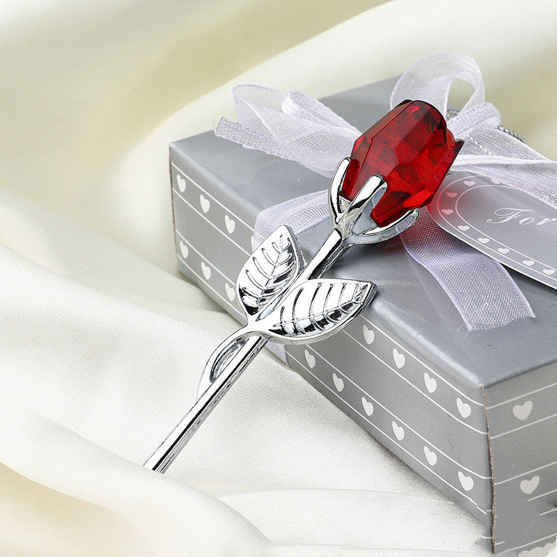 Crystal Metal Rose Keepsake Gift - view 13