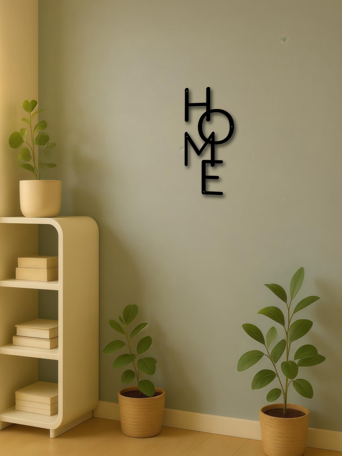 HOME wall sign on wall