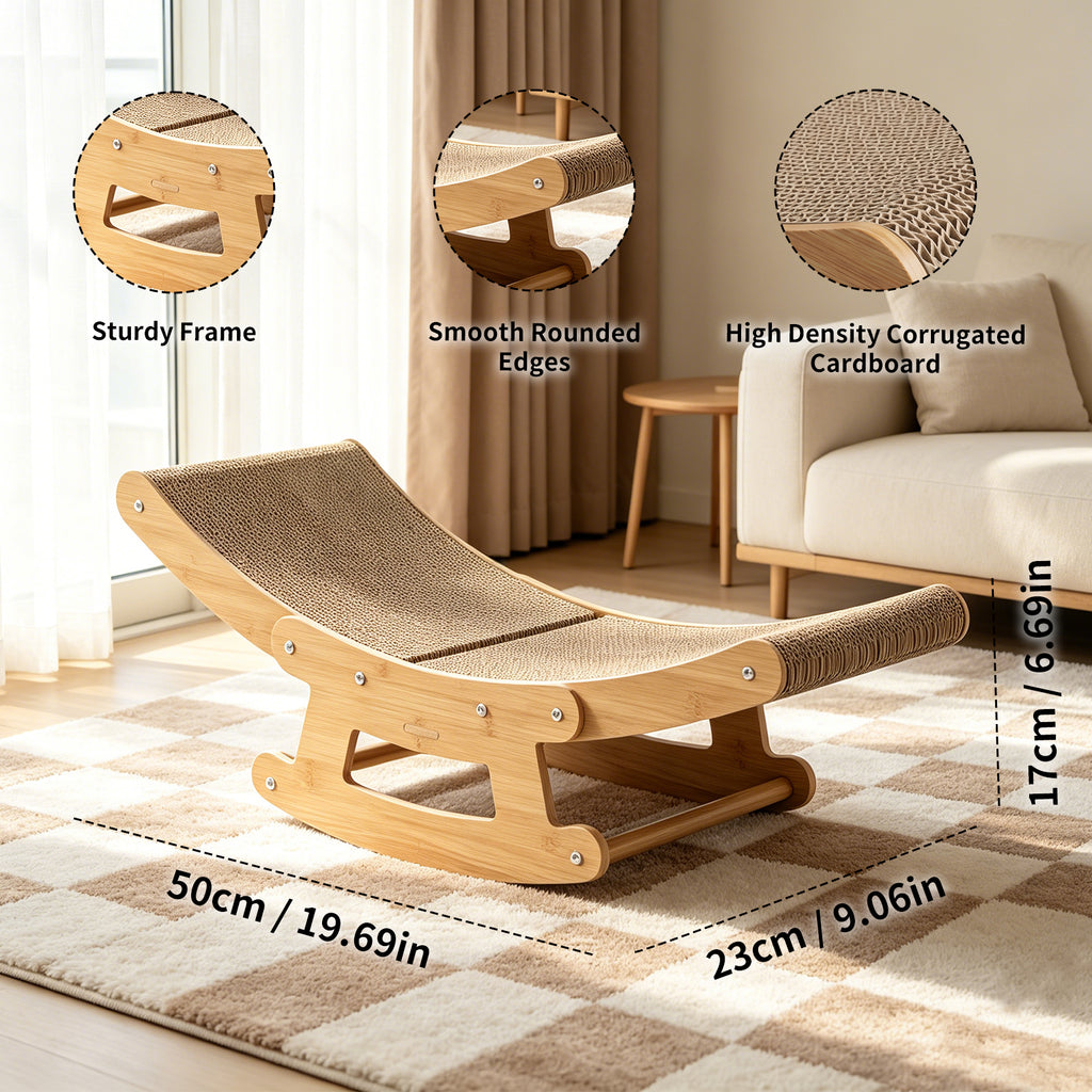 2-in-1 Cat Rocking Scratcher Lounge - view 3