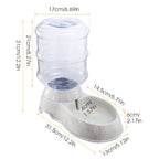 1 Gallon Gravity Pet Water Dispenser, Beige - image 5
