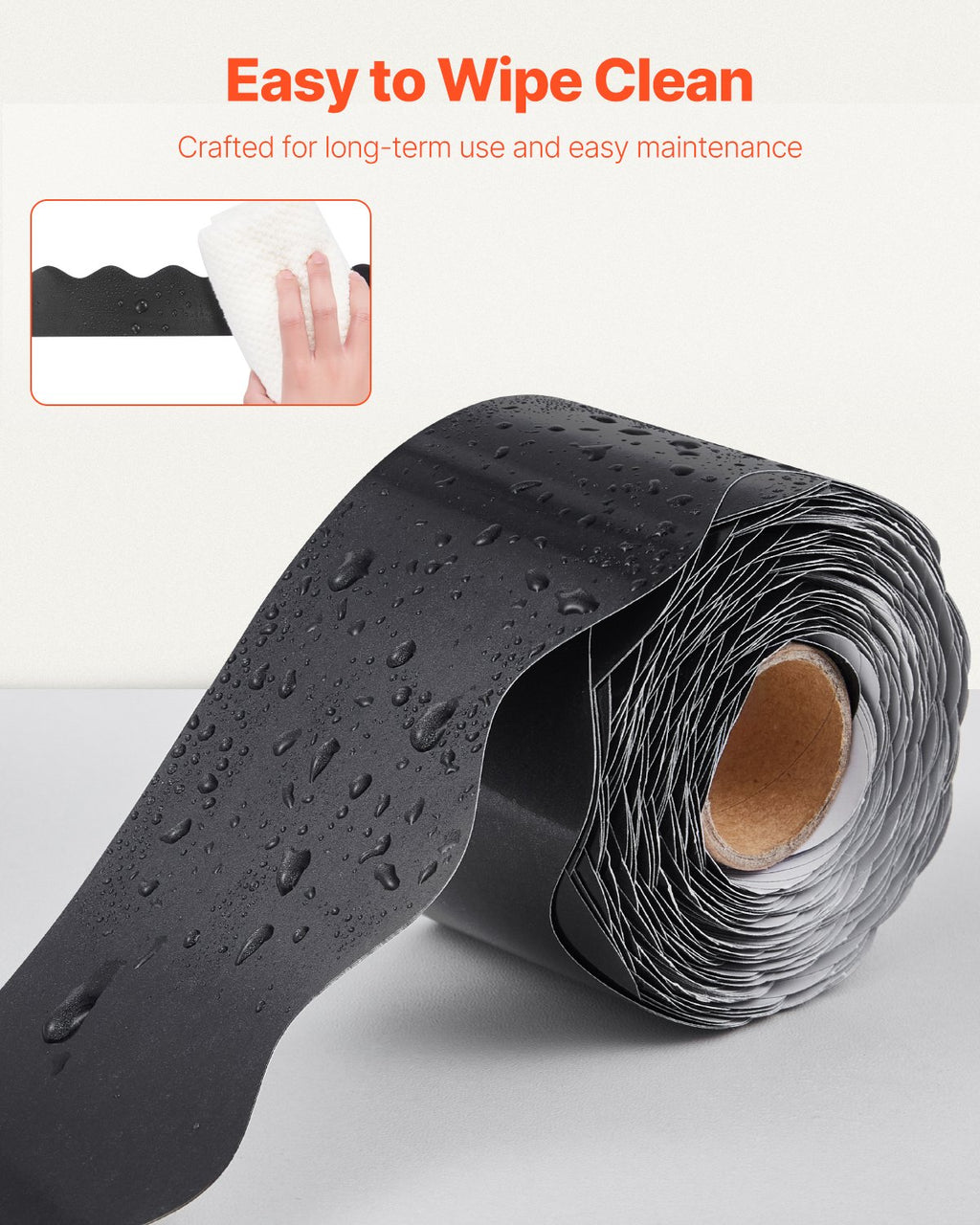 Scalloped Bulletin Board Border, Black, 65 ft