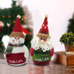 Plush Christmas Gnome and Snowman Decoration - view 7