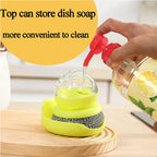 Soap-Dispensing Dish Scrubber with Stainless Steel Ball - view 4