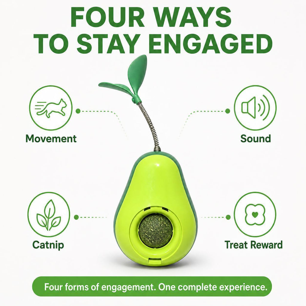Avocado Wobble Cat Toy with Catnip - view 4