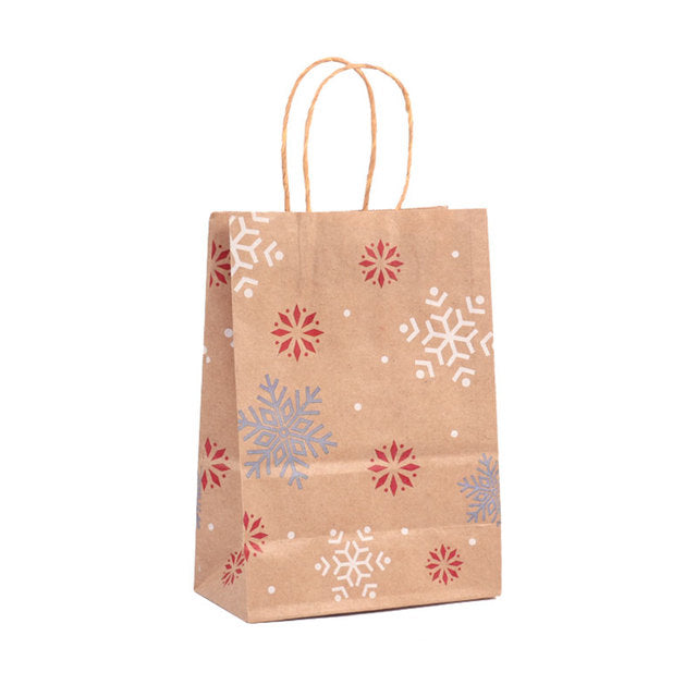 Kraft Christmas Gift Bags with Handles - view 7