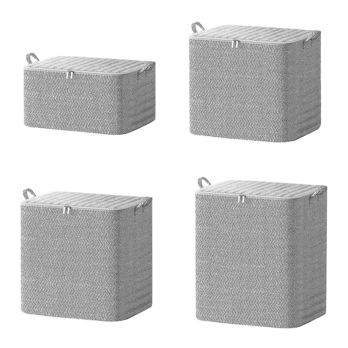 Foldable Fabric Storage Bags, 4 Pack - view 3