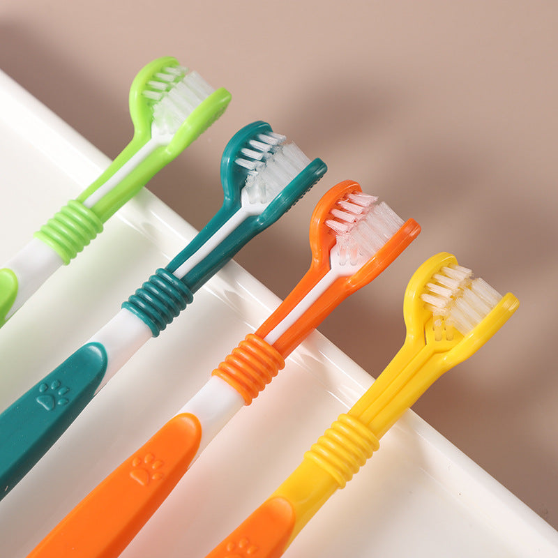 Three-Sided Pet Toothbrush, Soft Bristles - view 2