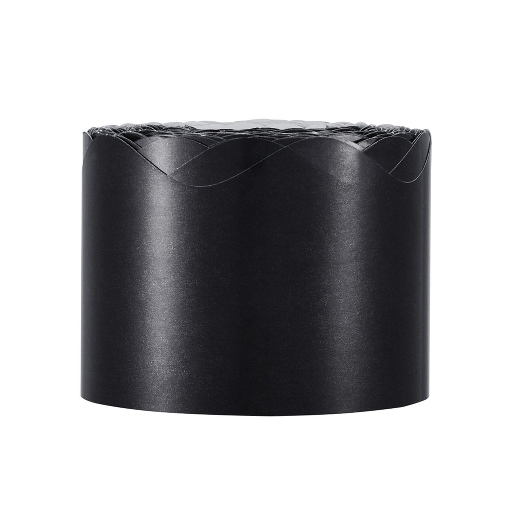 Scalloped Bulletin Board Border, Black, 65 ft - view 7
