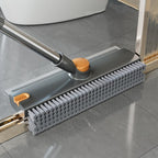 Scrub brush and squeegee head close-up