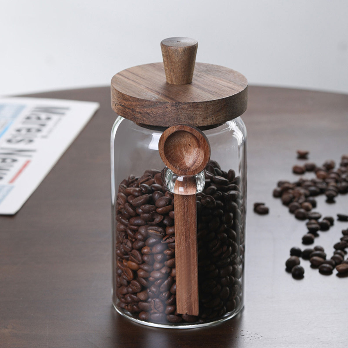 18.5 oz Glass Coffee Storage Jar - image 8
