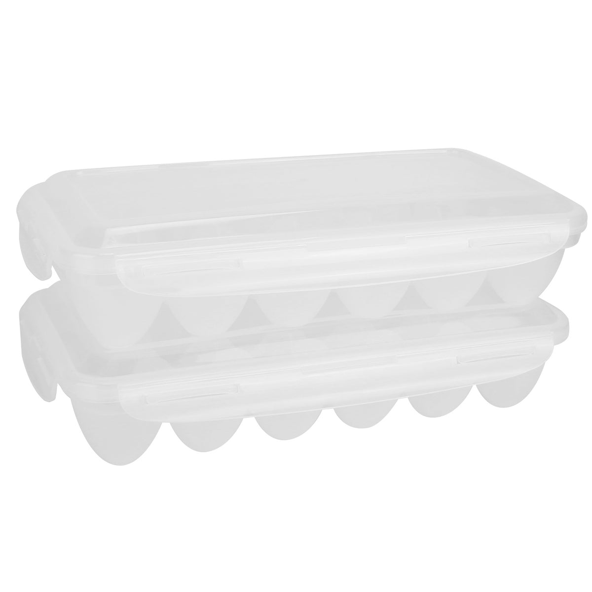 Stackable Clear Egg Holder for Refrigerator - image 11