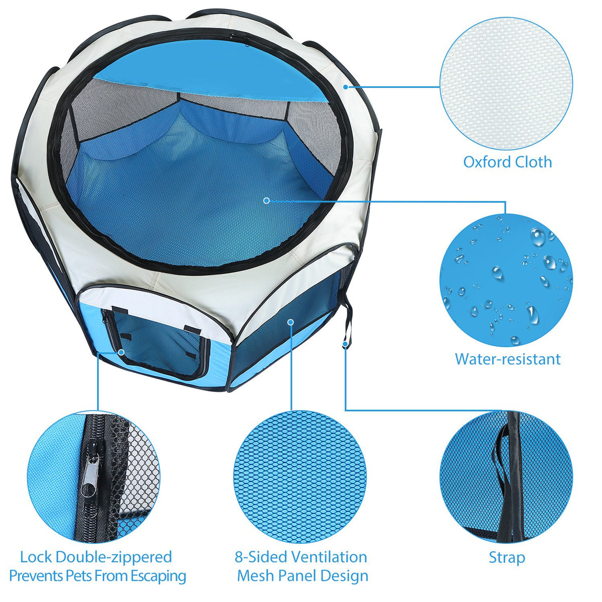 Foldable Pet Tent Playpen - view 6