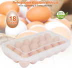Stackable Clear Egg Holder for Refrigerator - image 2