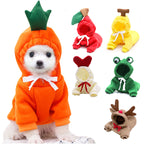 Fleece Dog Hoodie with Fruit Print - view 3