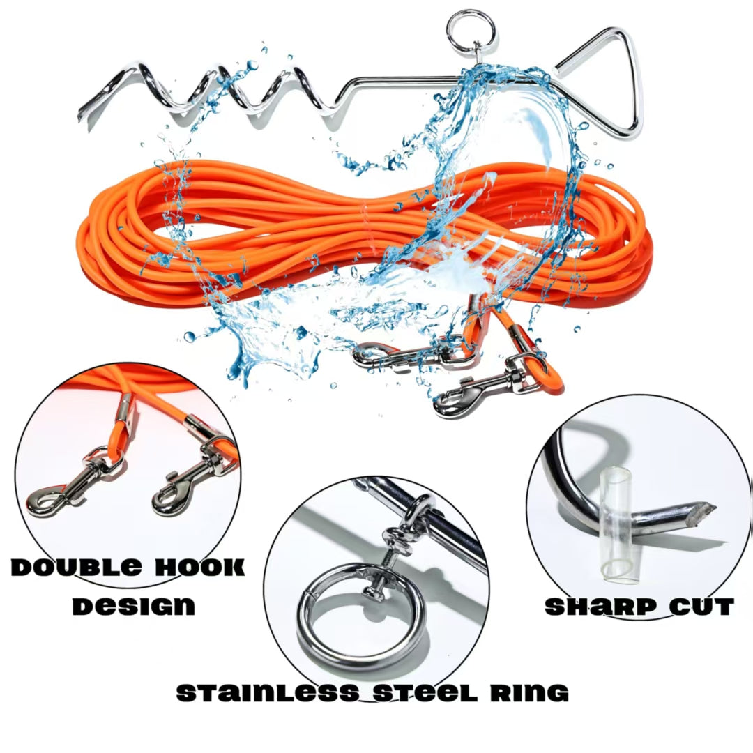 Dog Tie-Out Stake with Leash - view 5