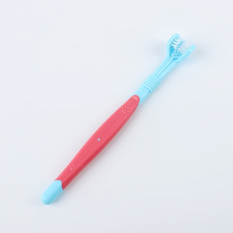 Three-Sided Pet Toothbrush, Soft Bristles - view 11