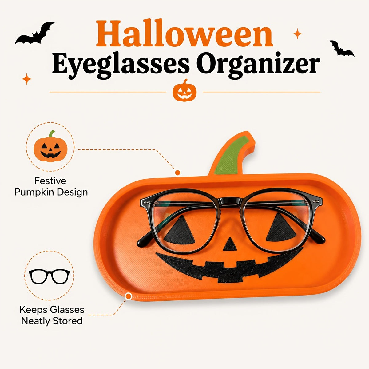 Pumpkin Eyeglasses Holder Tray - view 4