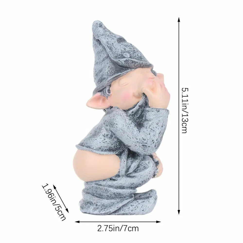 Funny Naughty Garden Gnome Statue - image 8