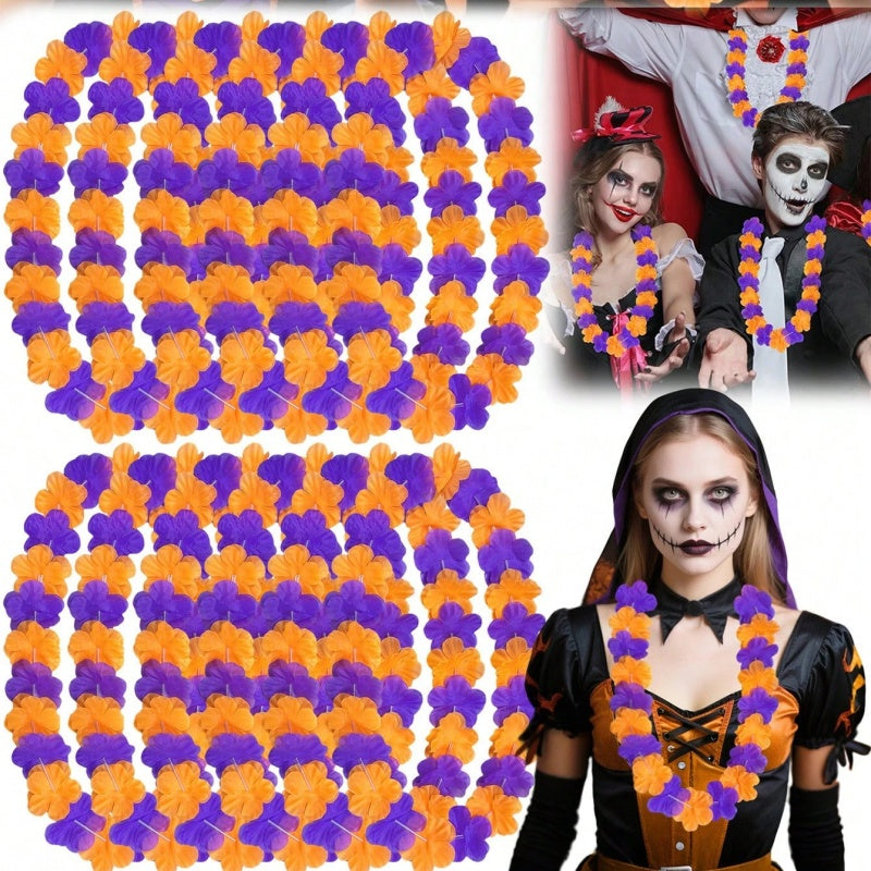 Halloween Flower Leis, Pack of 24 - image 1