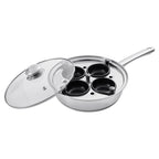 4-Cup Stainless Steel Egg Poacher Pan - image 1