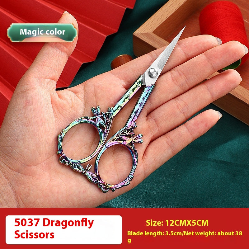 Vintage Dragonfly Embroidery Scissors - view 2