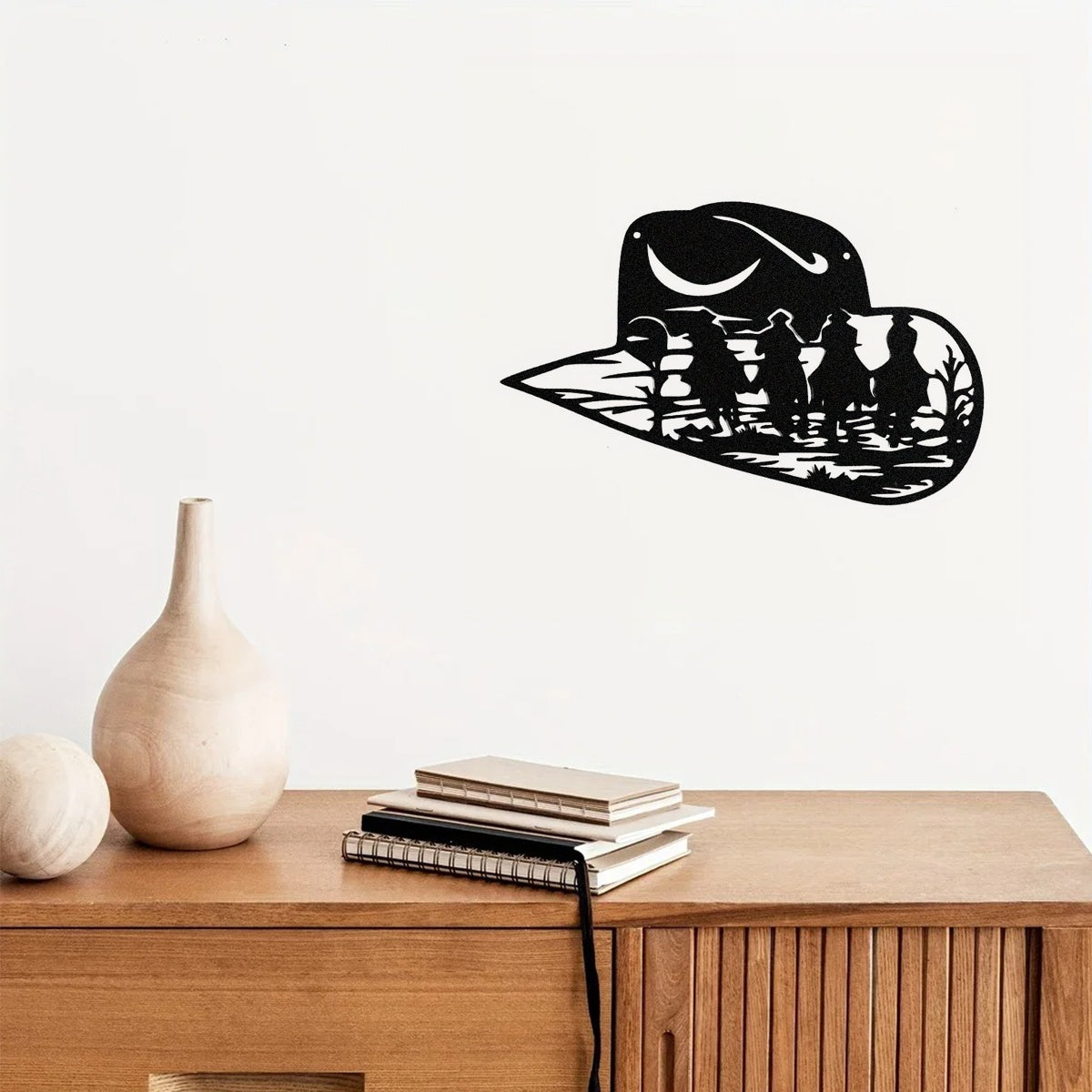 Metal Cowboy Hat Wall Decor - view 4