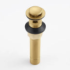 Brushed Gold Pop-Up Sink Drain Stopper with Anti-Clog Strainer Basket - image 1