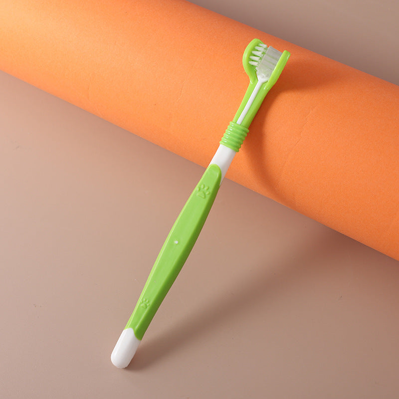 Three-Sided Pet Toothbrush, Soft Bristles - view 9