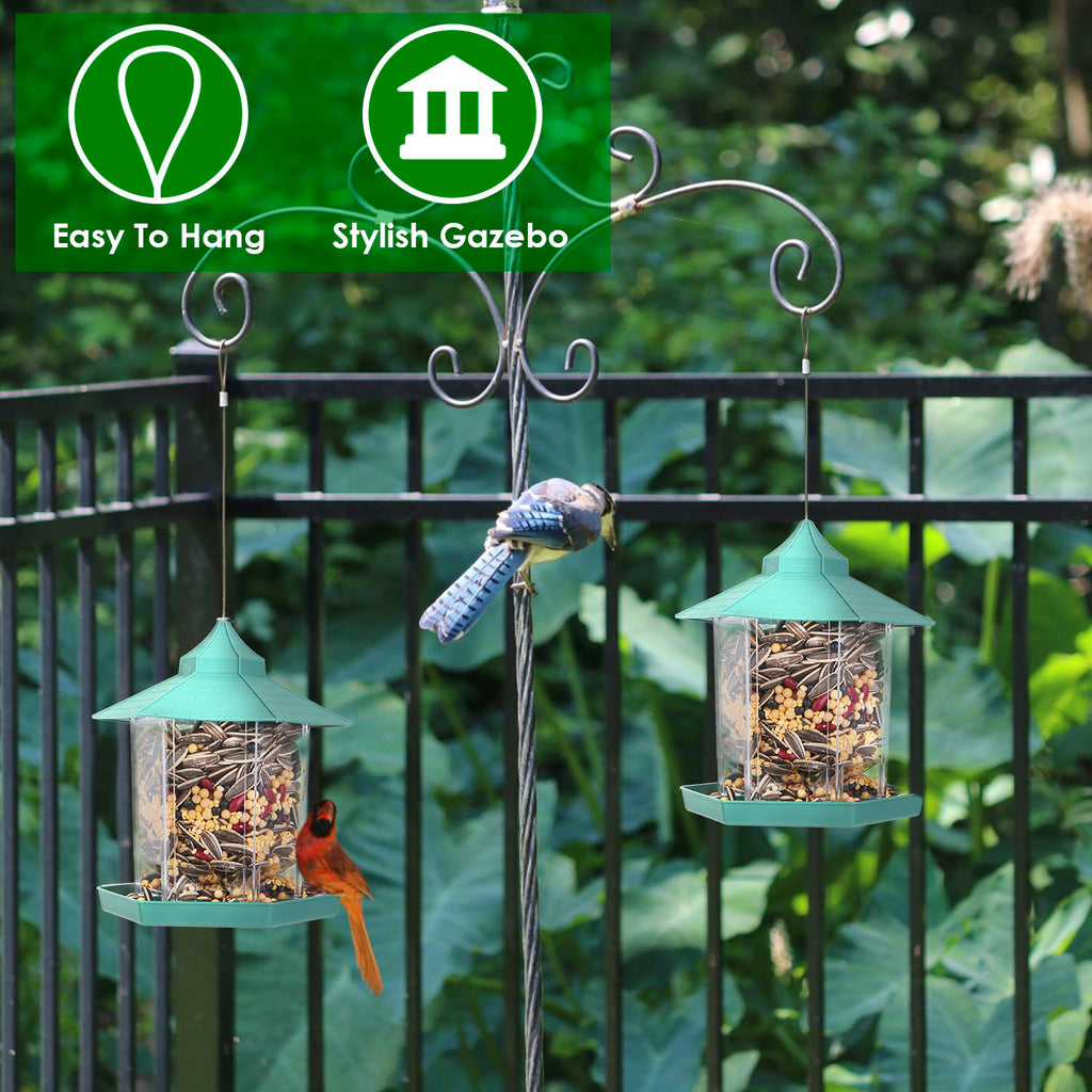 Hanging gazebo wild bird feeder, view 8