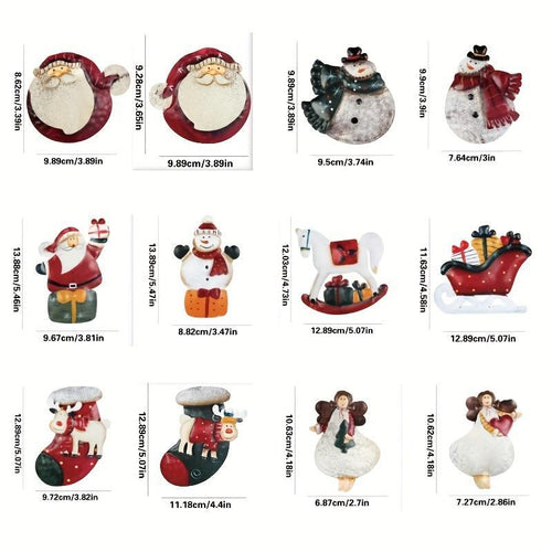 12-Piece Resin Christmas Ornament Set - image 1
