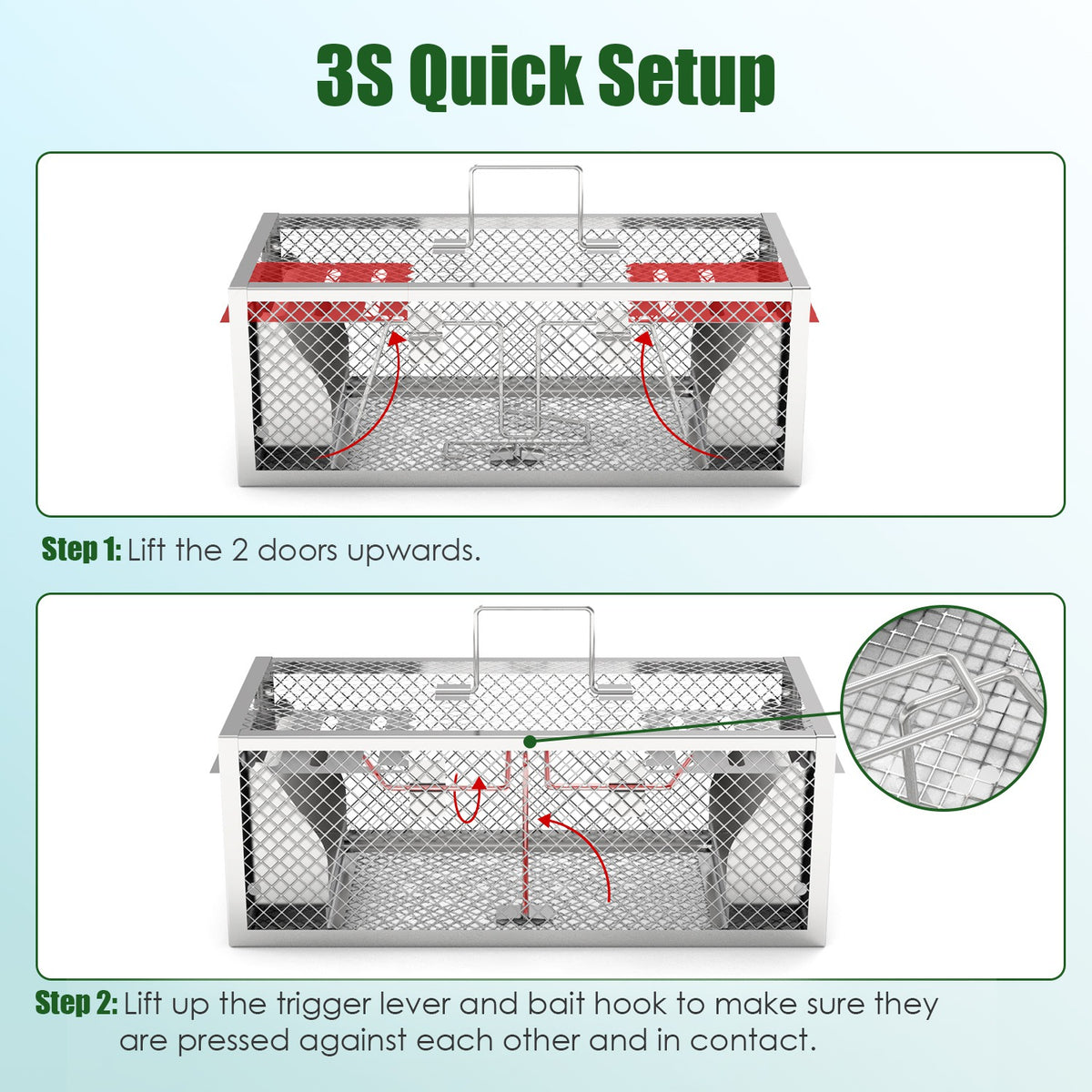 Humane Live Mouse and Rat Trap, 2 Pack - view 3