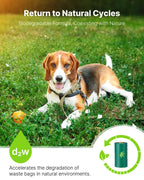 Dog poop bags size view