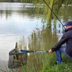Foldable Fishing Landing Net with Aluminum Alloy Rod and EVA Handle - image 7