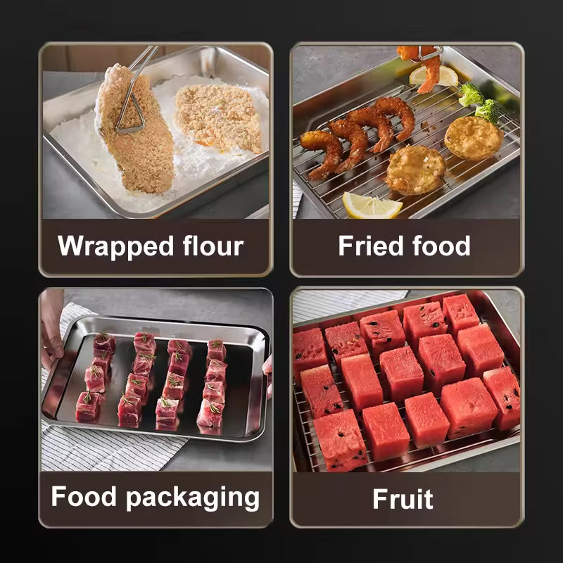 Stainless Steel Baking Tray with Rack - view 4