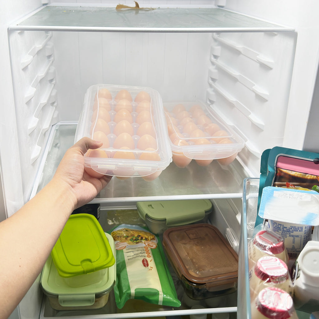Stackable Clear Egg Holder for Refrigerator - image 3