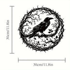Raven wall art dimensions 30 cm