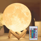 16-color moon lamp night light on a stand with the remote control