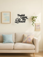 Thankful Grateful Blessed metal wall art - view 5 of 6