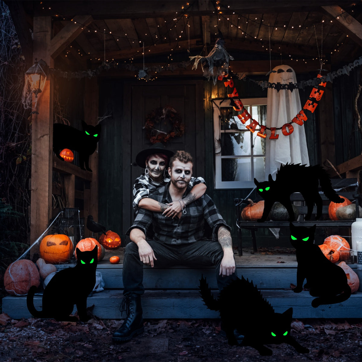 Glow-in-the-Dark Halloween Yard Signs - view 9