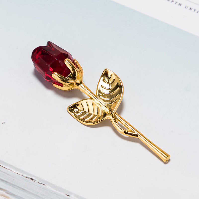 Crystal Metal Rose Keepsake Gift - view 7