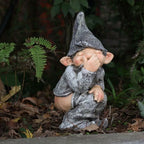 Funny Naughty Garden Gnome Statue - image 2