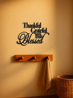 Thankful Grateful Blessed metal wall art - view 6 of 6