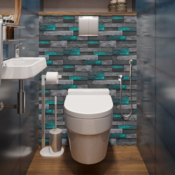 Peel and Stick Mosaic Tile Stickers, Green - view 4