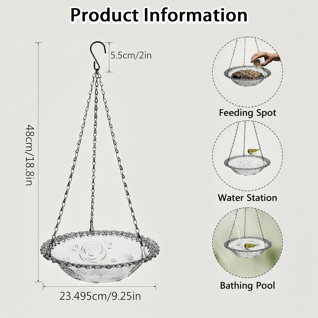 Hanging Plastic Bird Bath and Water Bowl - image 6