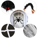 Giant 49 in Hairy Halloween Spider with Web - image 10