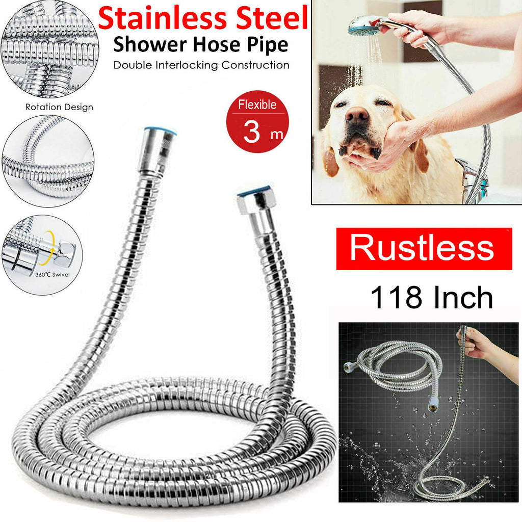 3 m stainless steel shower hose