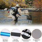 Foldable Fishing Landing Net with Aluminum Alloy Rod and EVA Handle - image 3