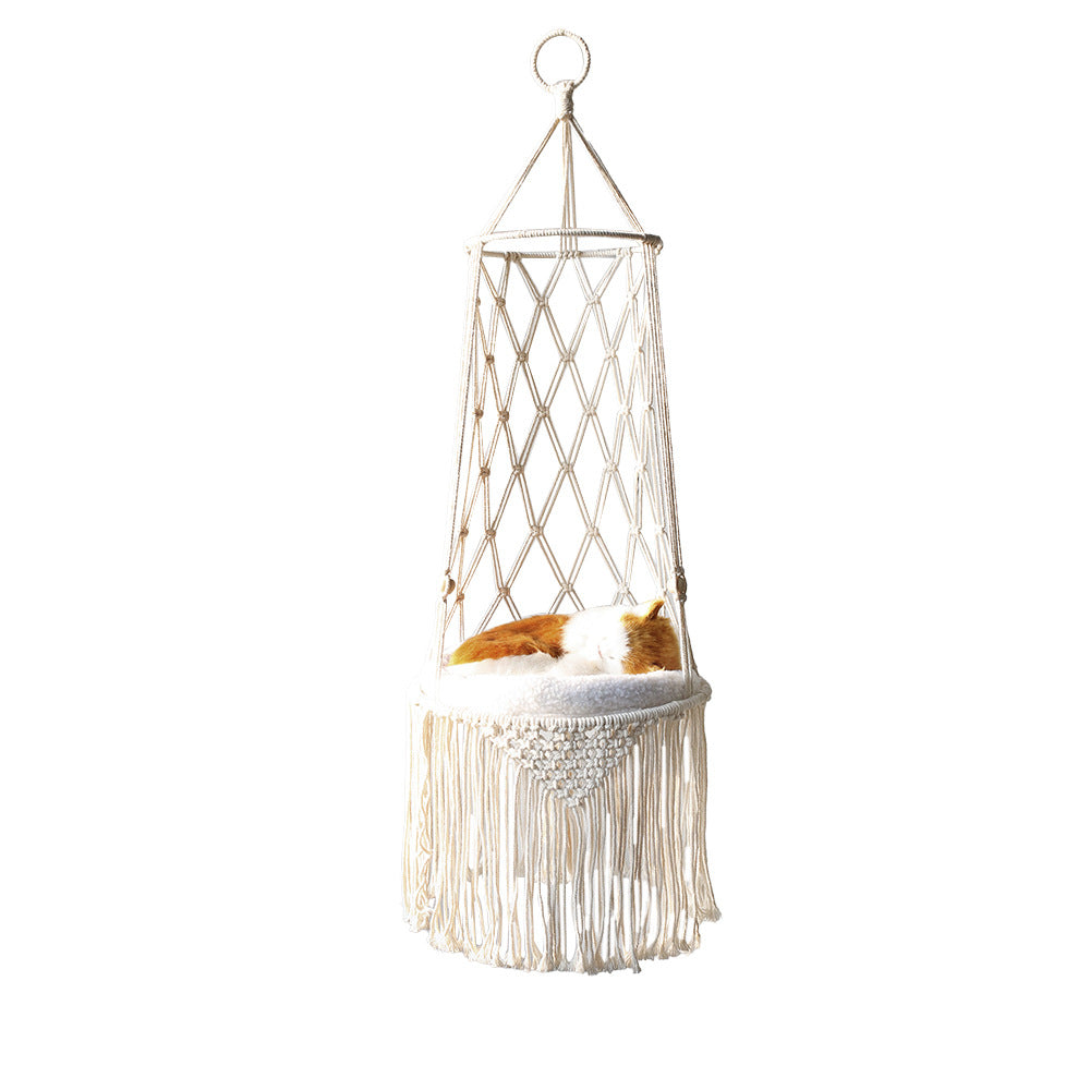 Macrame Hanging Cat Bed - view 3
