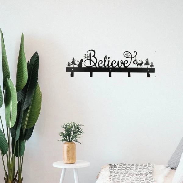 Believe Christmas Metal Stocking Hooks - image 4