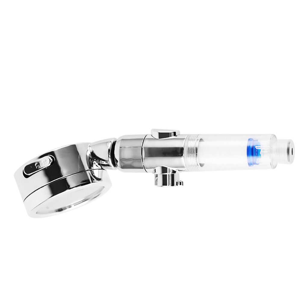 Shower head in use